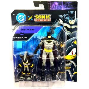 Jakks Toys DC Comics & Sonic The Hedgehog BATMAN & SHADOW, New, See Pics/Descr.